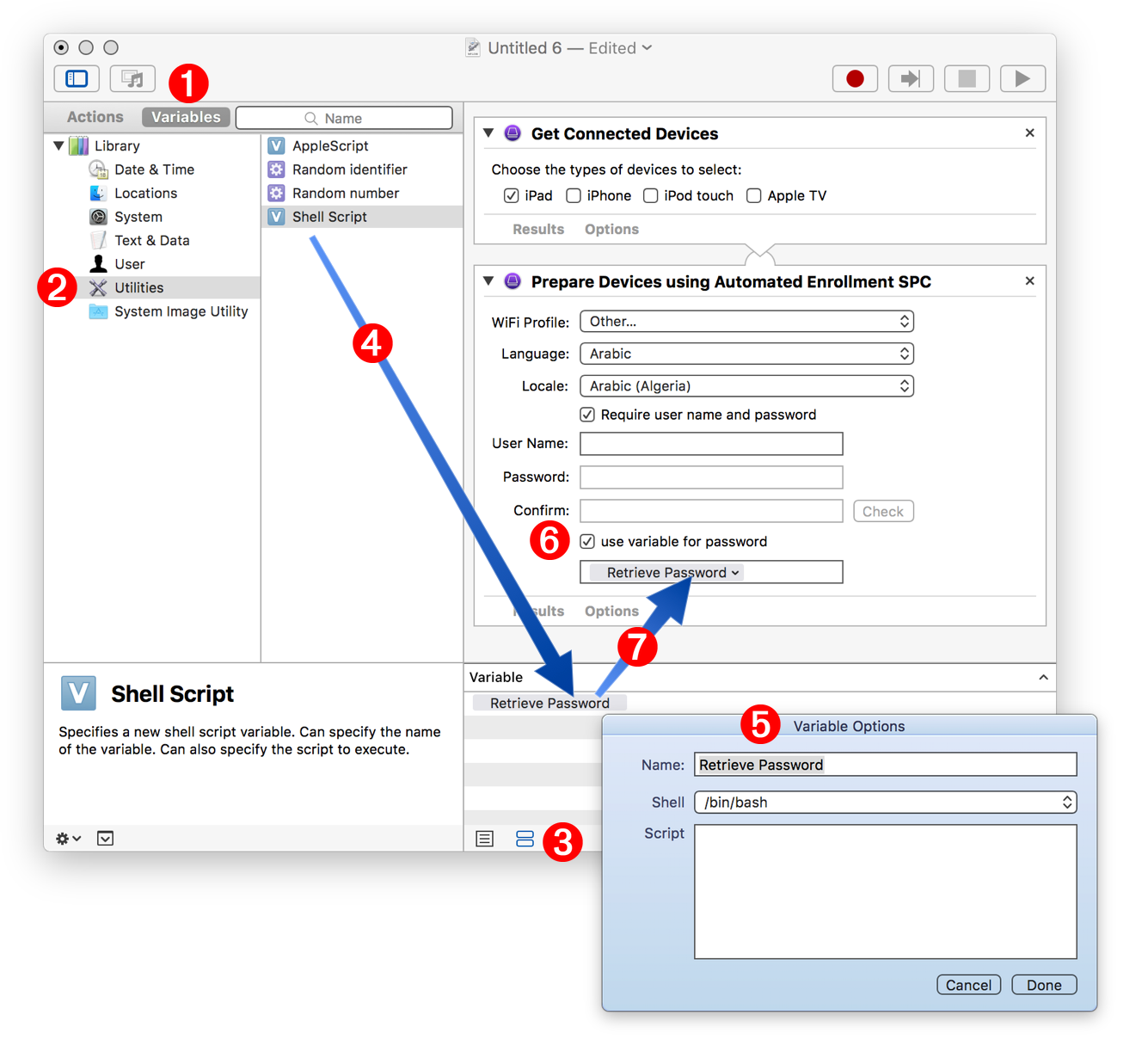 Automator Variables
